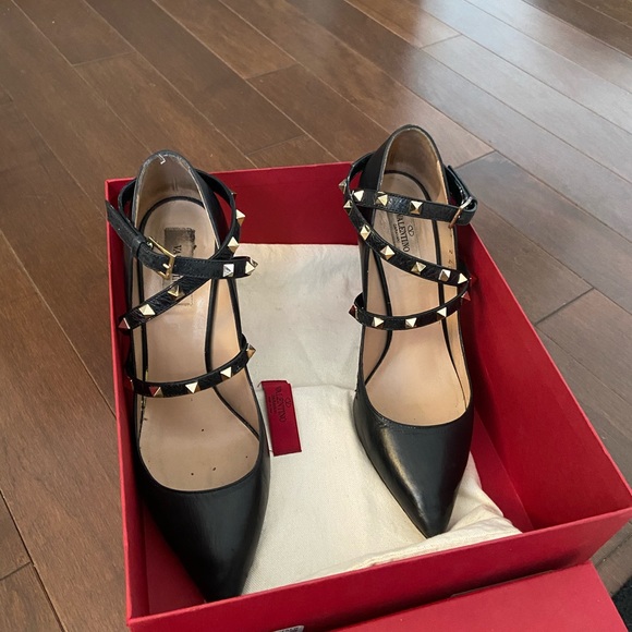 Valentino Rockstud ankle strap. Gently used. - Picture 6 of 15